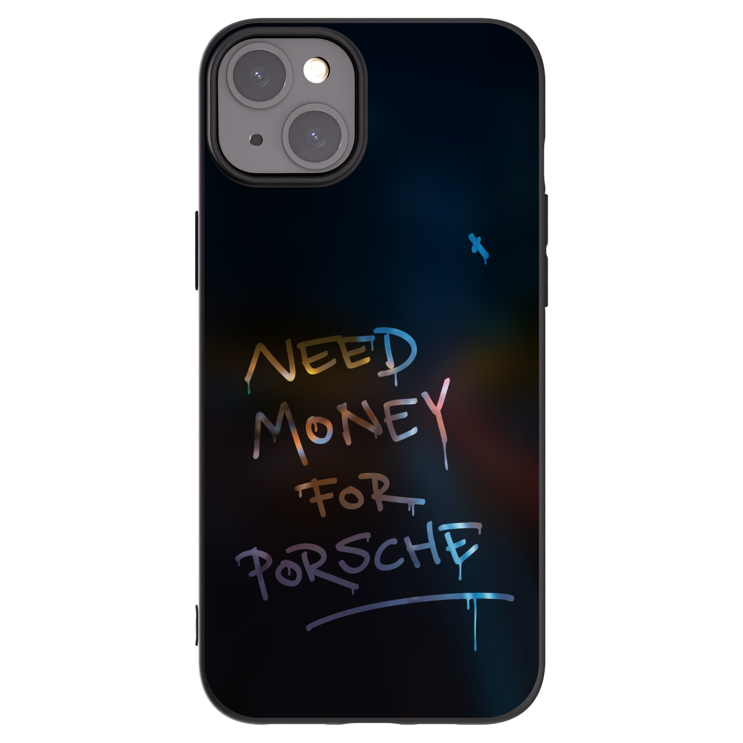 Picasee silikonski črni ovitek za Apple iPhone 15 Plus - Neon Nights