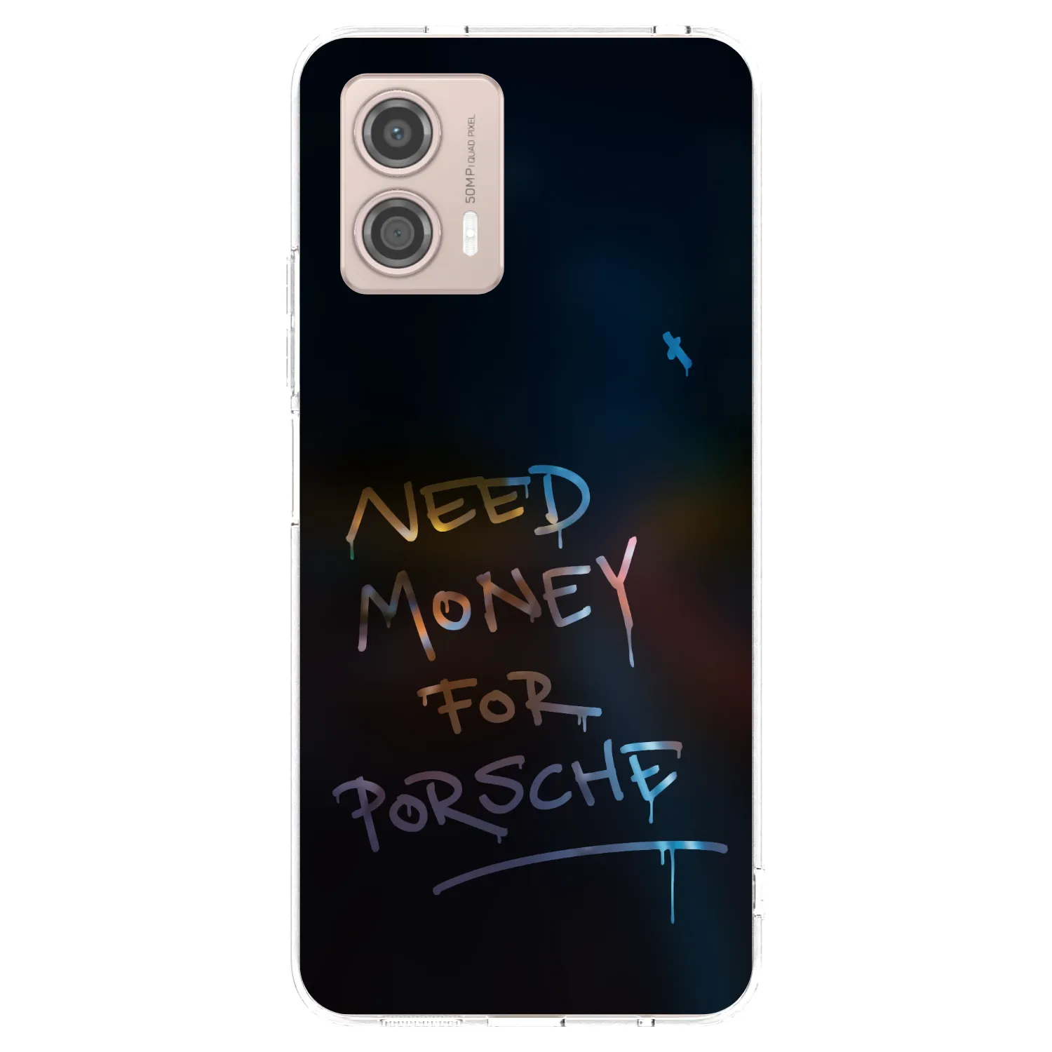 Picasee silikonski prozorni ovitek za Motorola Moto G53 5G - Neon Nights