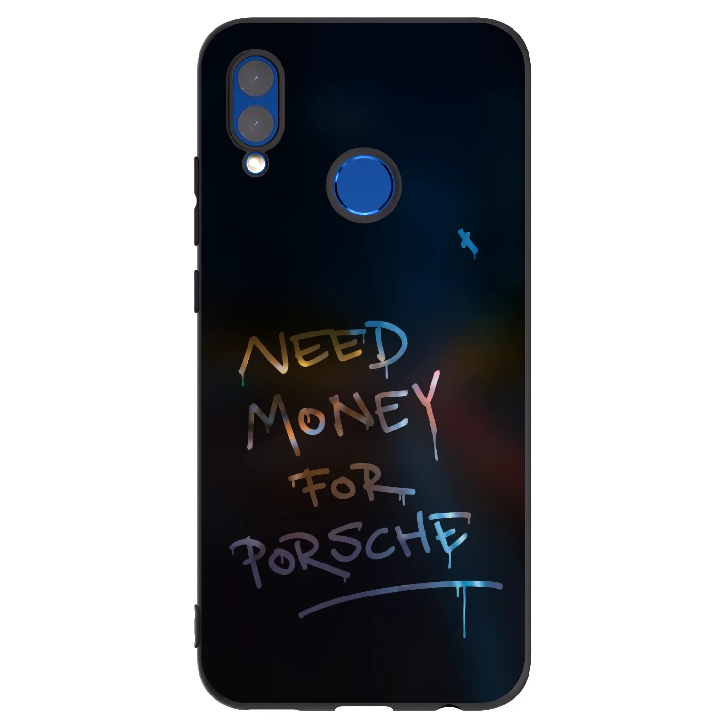 Picasee silikonski črni ovitek za Honor 10 Lite - Neon Nights