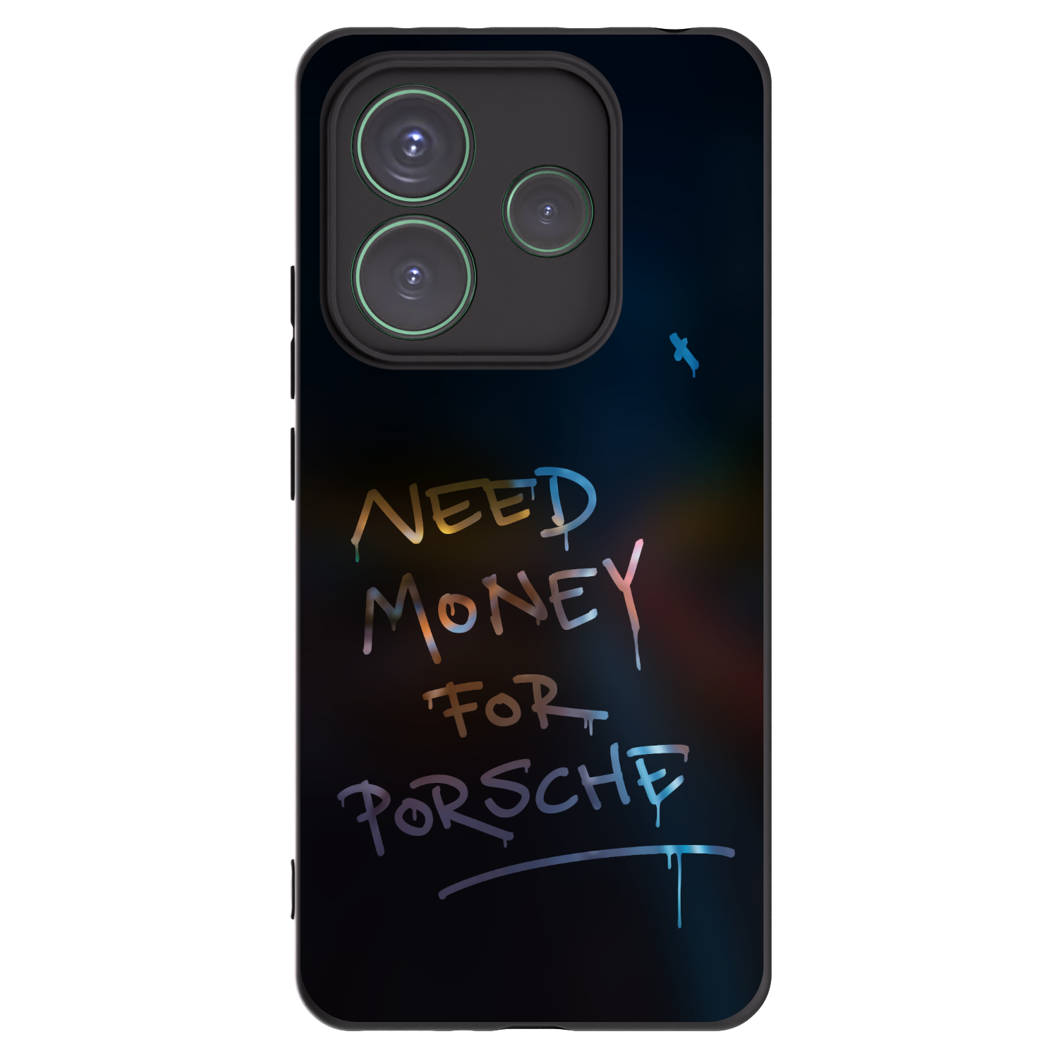 Picasee silikonski črni ovitek za Xiaomi Redmi Note 14 5G - Neon Nights
