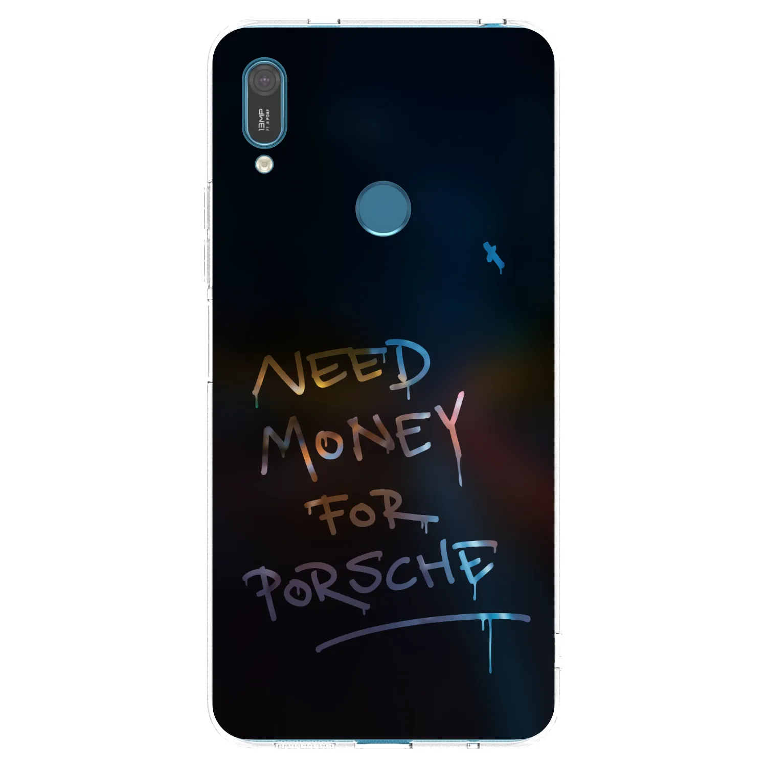 Picasee silikonski prozorni ovitek za Huawei Y7 2019 - Neon Nights