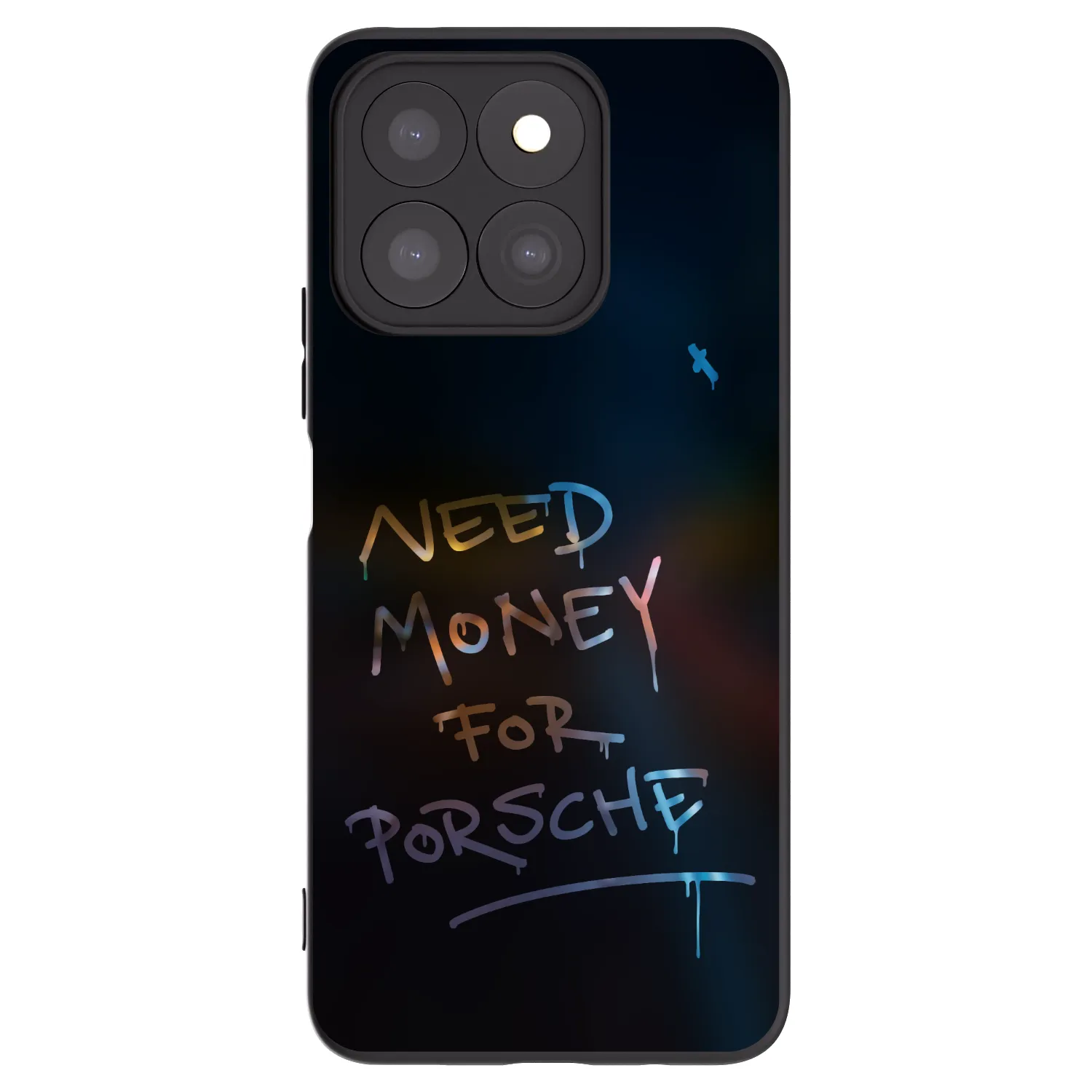 Picasee silikonski črni ovitek za Honor X8c - Neon Nights