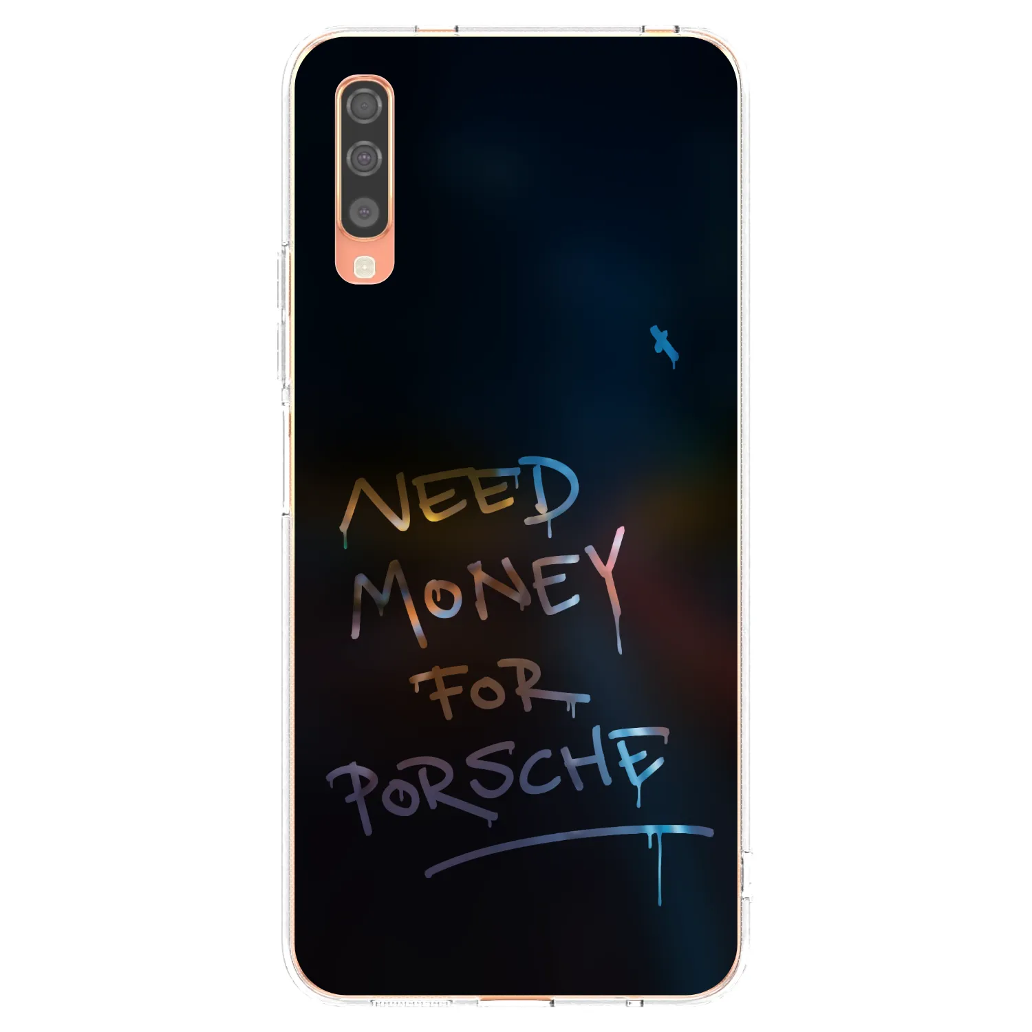 Picasee silikonski prozorni ovitek za Samsung Galaxy A70 A705F - Neon Nights