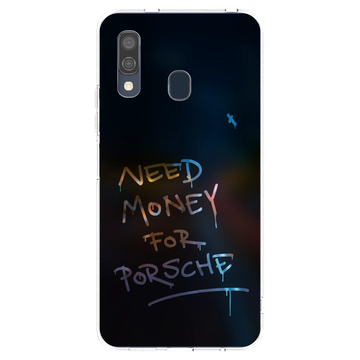 Picasee silikonski prozorni ovitek za Samsung Galaxy A40 A405F - Neon Nights