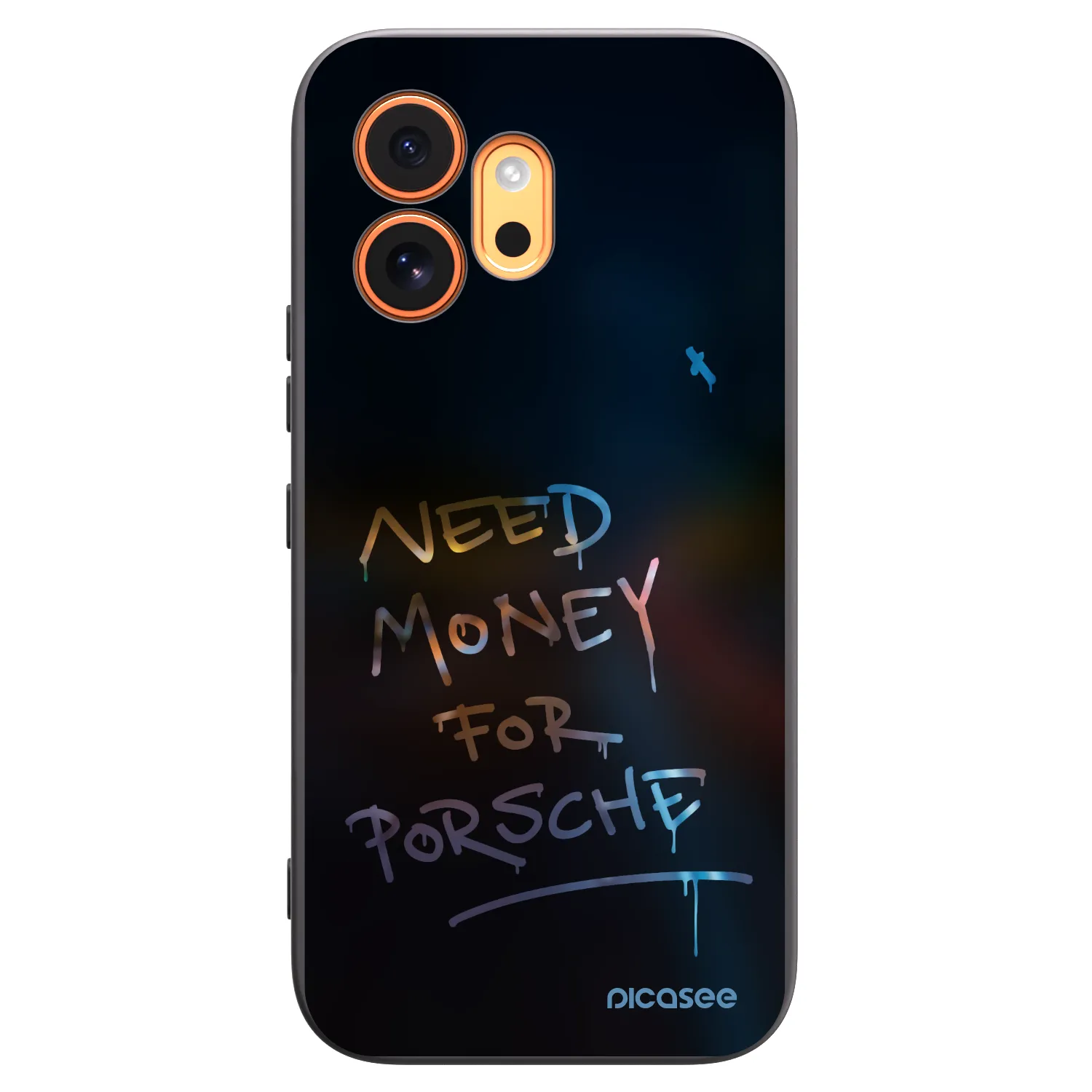 Picasee silikonski črni ovitek za Honor 600 - Neon Nights