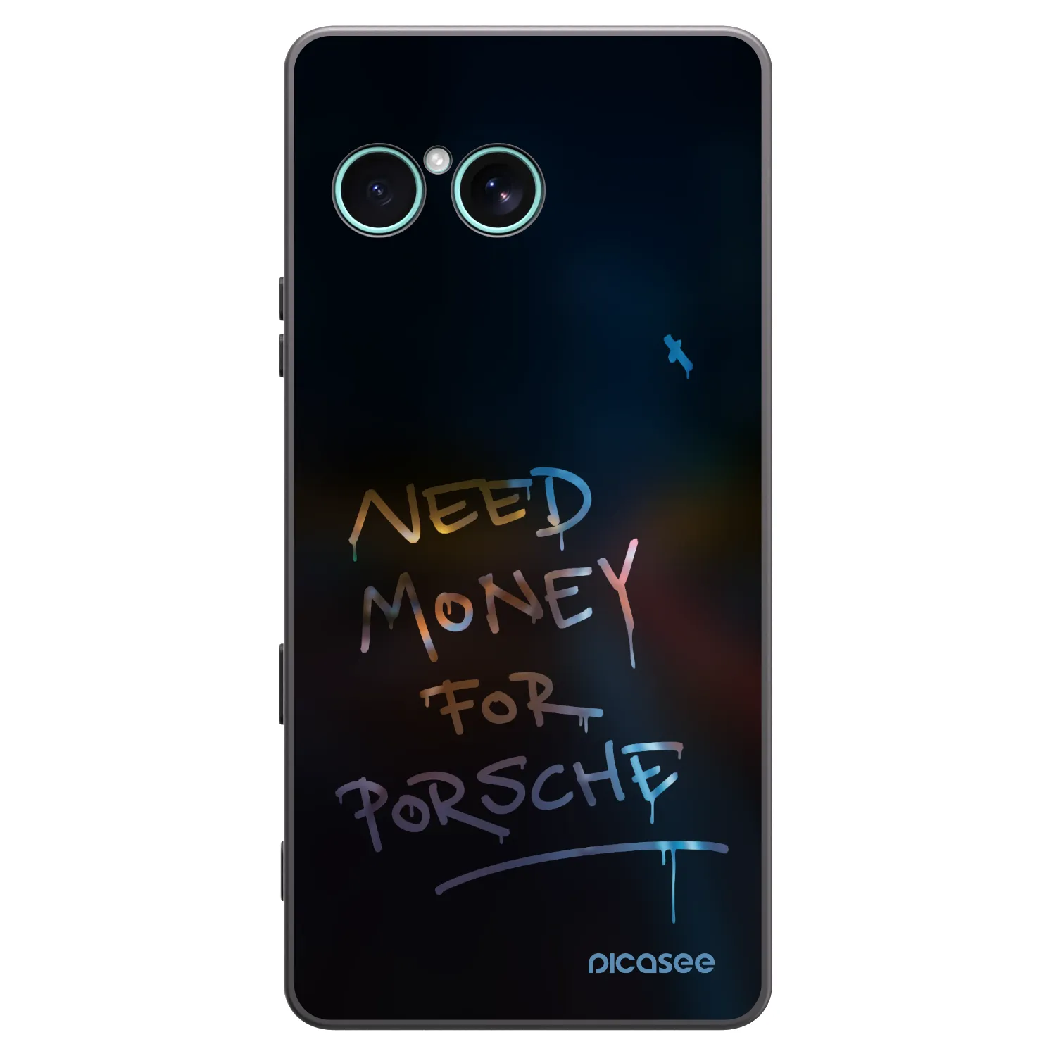 Picasee silikonski črni ovitek za Sony Xperia 10 VII - Neon Nights