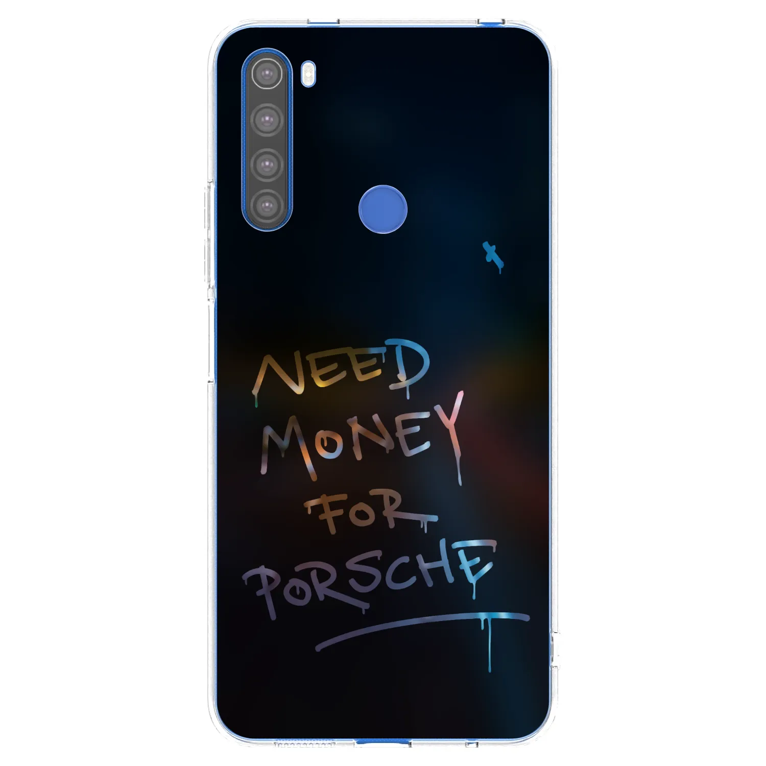 Picasee silikonski prozorni ovitek za Xiaomi Redmi Note 8T - Neon Nights
