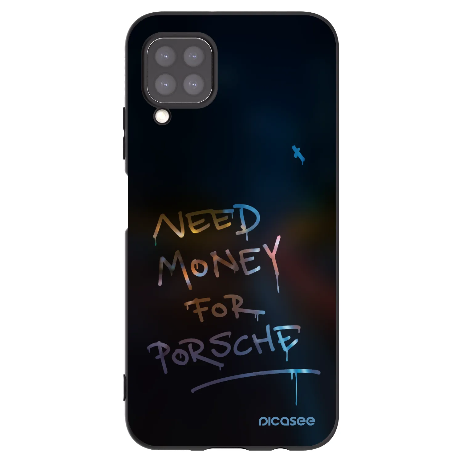 Picasee silikonski črni ovitek za Huawei P40 Lite - Neon Nights