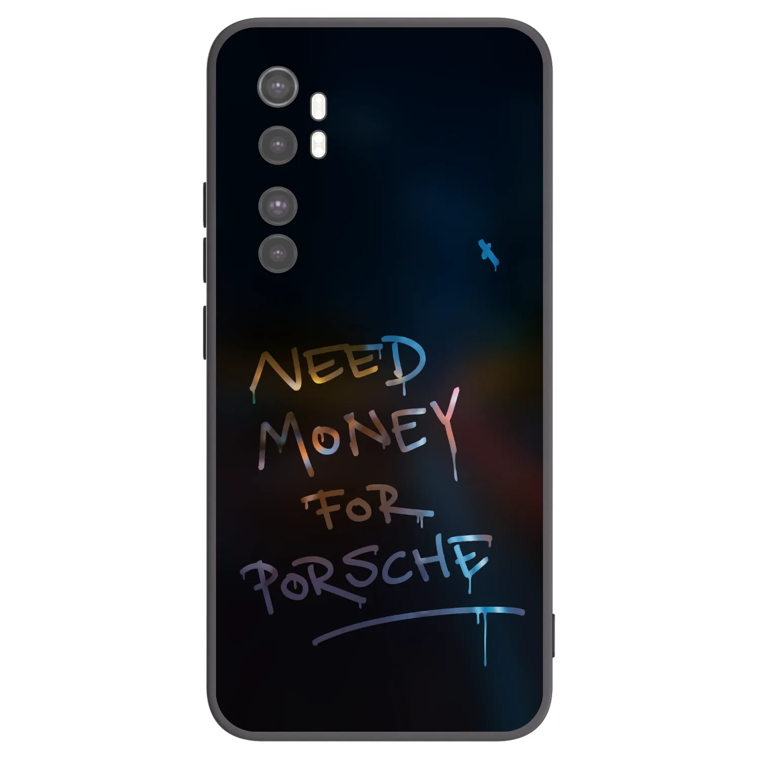 Picasee silikonski črni ovitek za Xiaomi Mi Note 10 Lite - Neon Nights