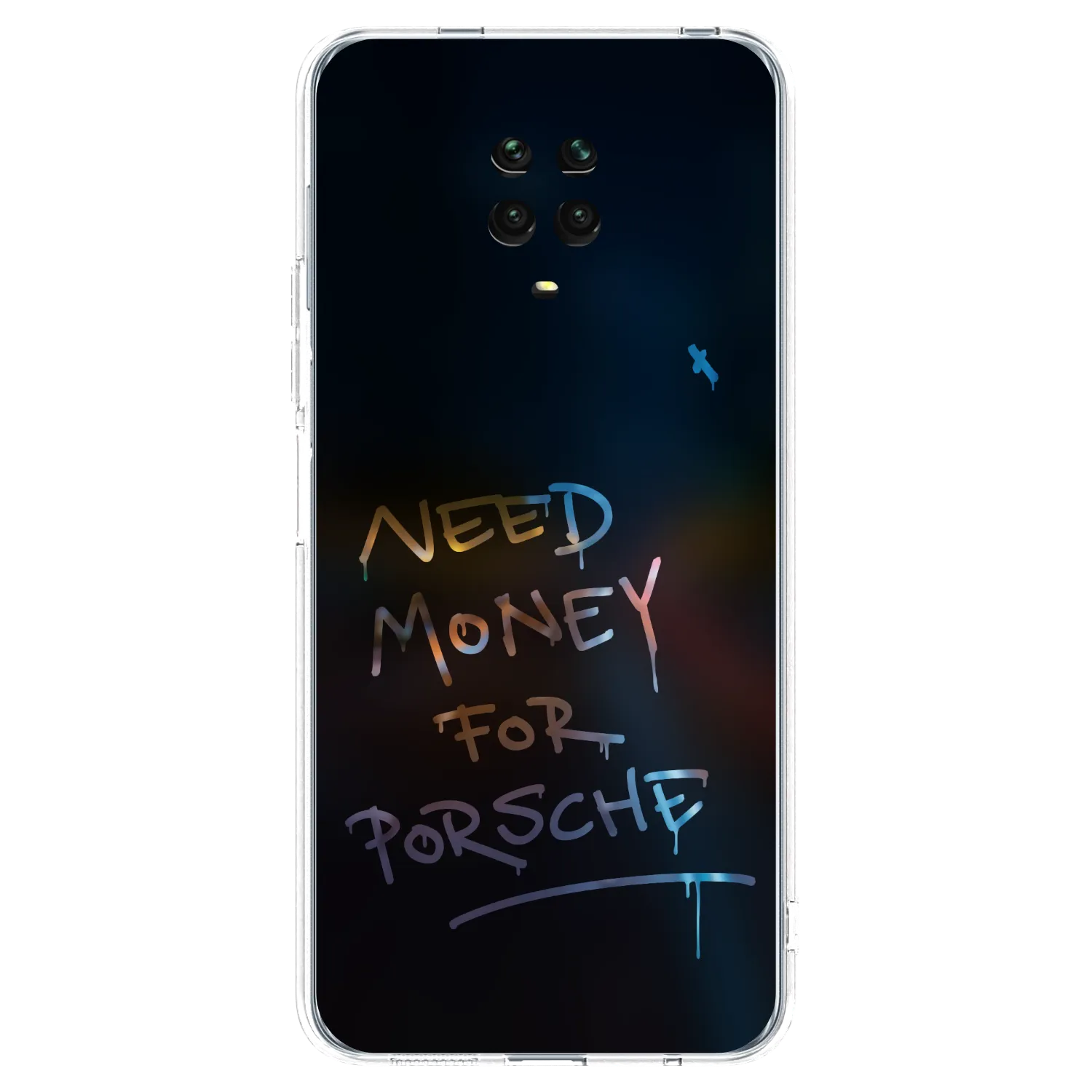 Picasee silikonski prozorni ovitek za Xiaomi Redmi Note 9S - Neon Nights