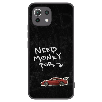 Picasee silikonski črni ovitek za Xiaomi Mi 11 Lite - Track Mode