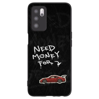 Picasee silikonski črni ovitek za OPPO A16 - Track Mode