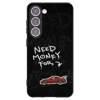 Picasee silikonski črni ovitek za Samsung Galaxy S23 5G - Track Mode