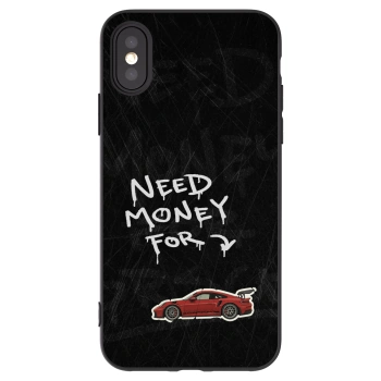 Picasee silikonski črni ovitek za Apple iPhone X/XS - Track Mode