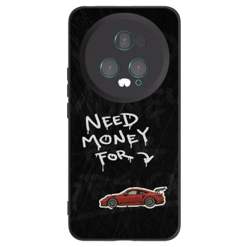 Picasee silikonski črni ovitek za Honor Magic5 Pro - Track Mode