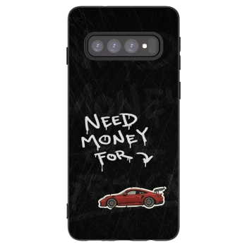 Picasee silikonski črni ovitek za Samsung Galaxy S10 G973 - Track Mode