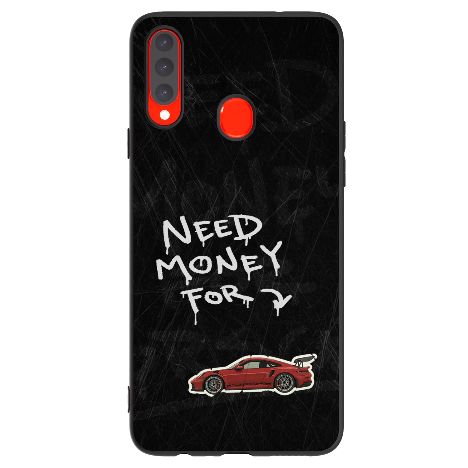 Picasee silikonski črni ovitek za Samsung Galaxy A20s - Track Mode