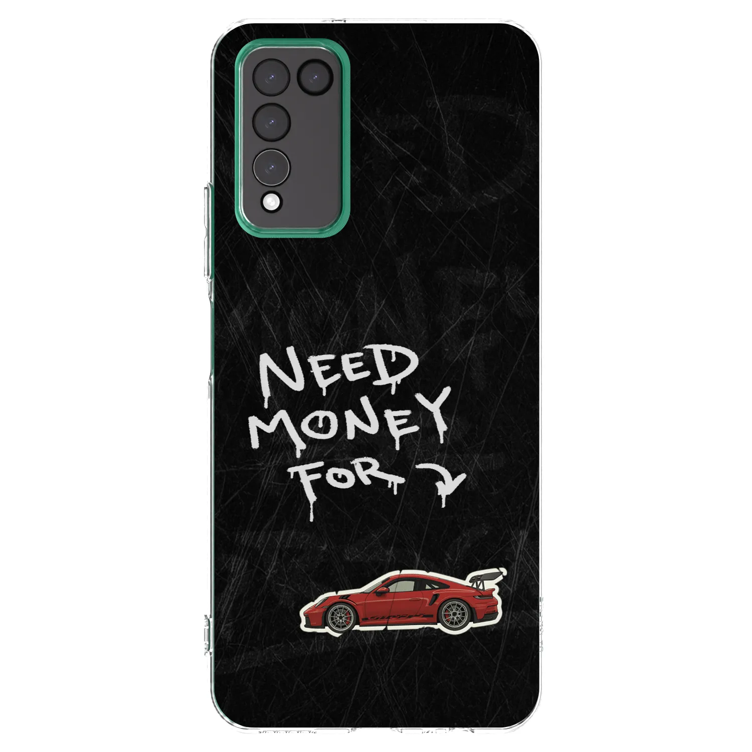 Picasee silikonski prozorni ovitek za Honor 10X Lite - Track Mode