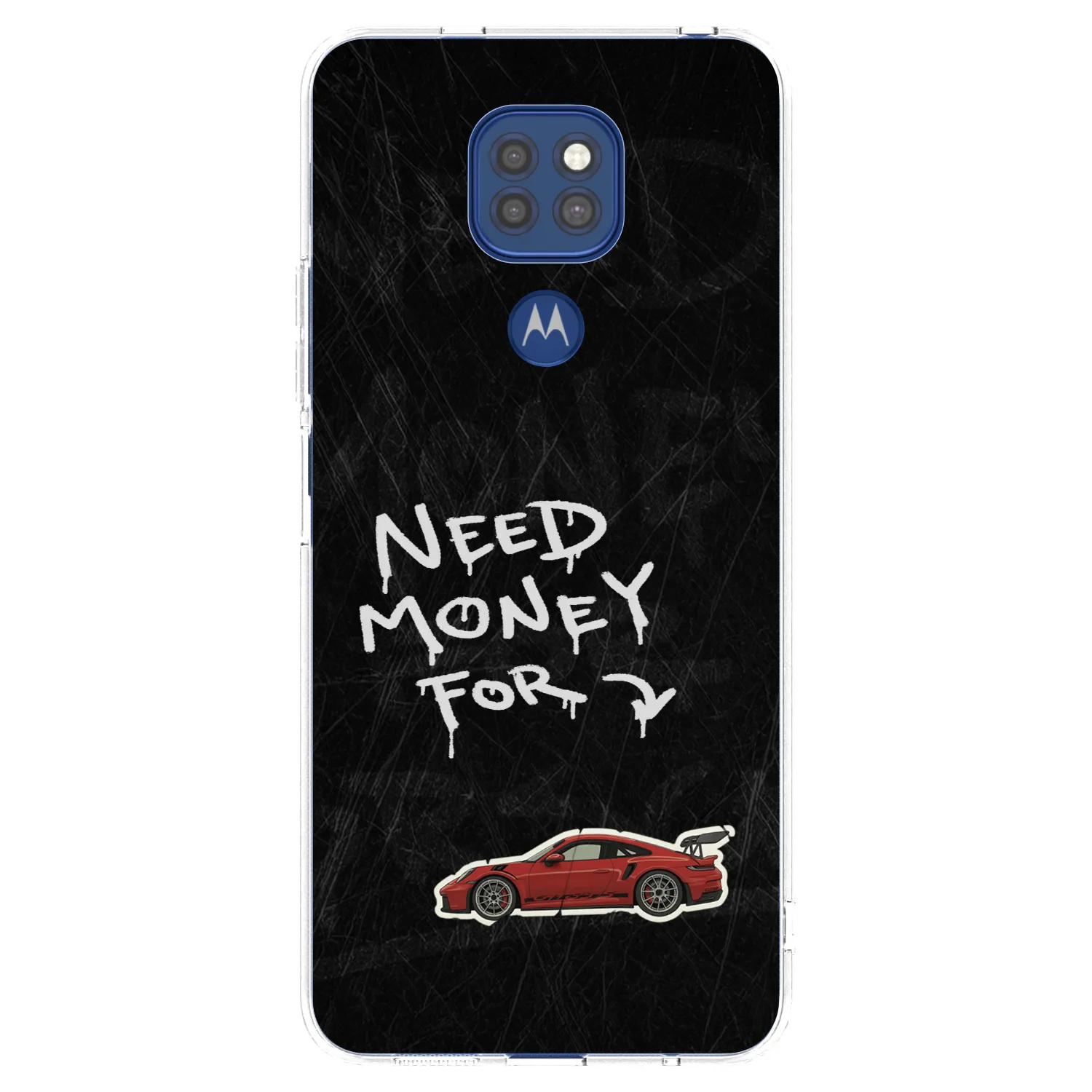 Picasee silikonski prozorni ovitek za Motorola Moto G9 Play - Track Mode
