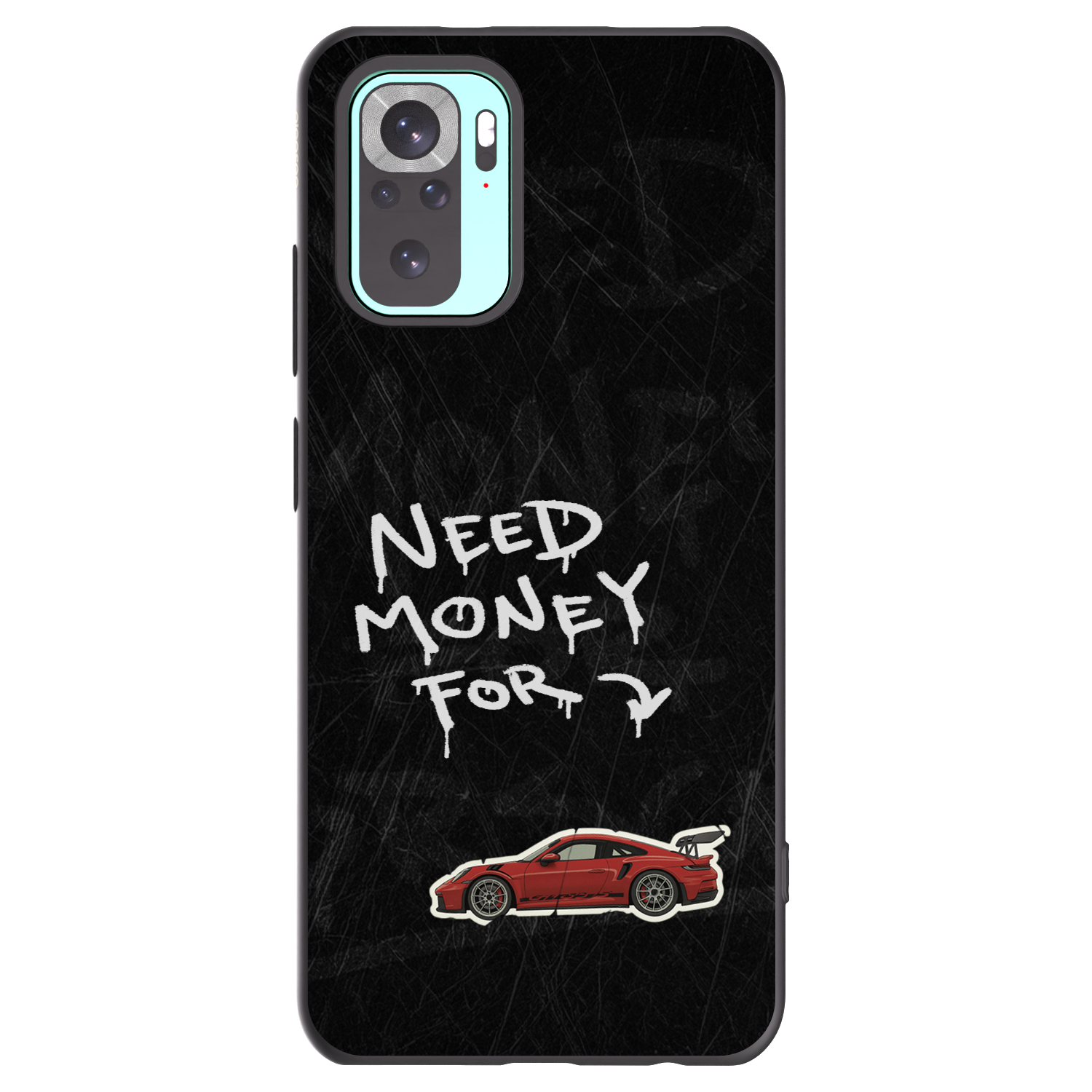 Picasee silikonski črni ovitek za Xiaomi Redmi Note 10 Pro - Track Mode