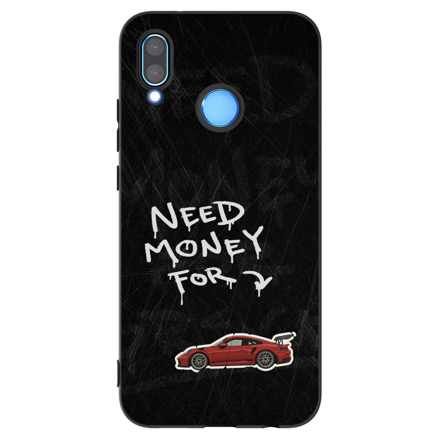 Picasee silikonski črni ovitek za Huawei P20 Lite - Track Mode