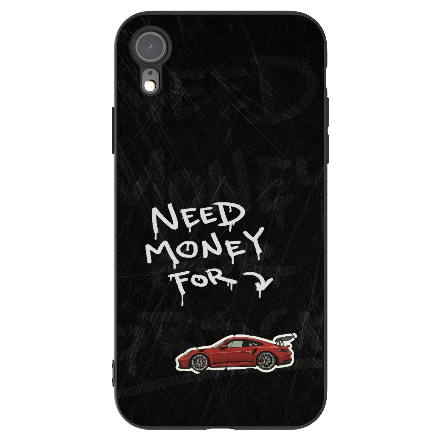 Picasee silikonski črni ovitek za Apple iPhone XR - Track Mode