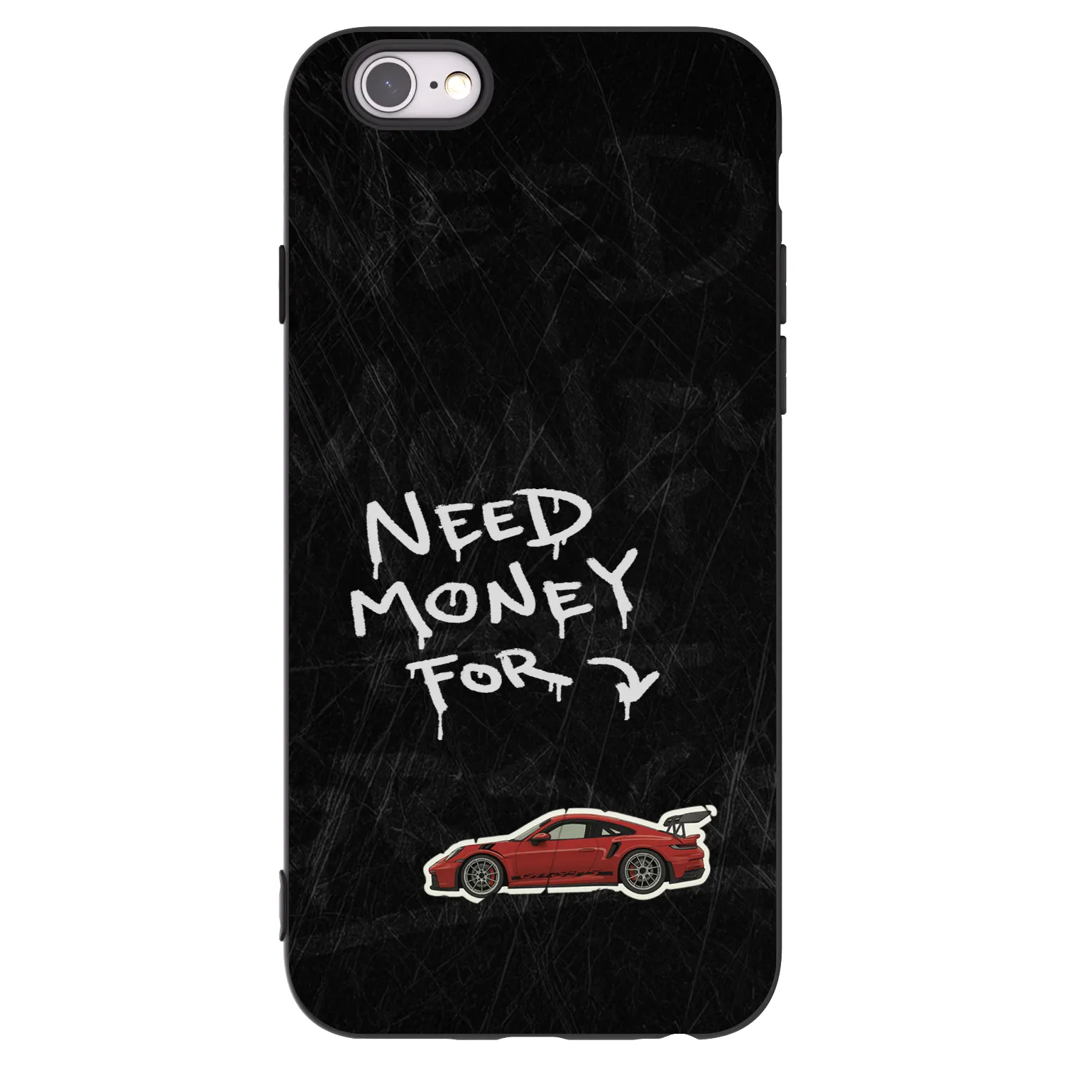 Picasee silikonski črni ovitek za Apple iPhone 6/6S - Track Mode