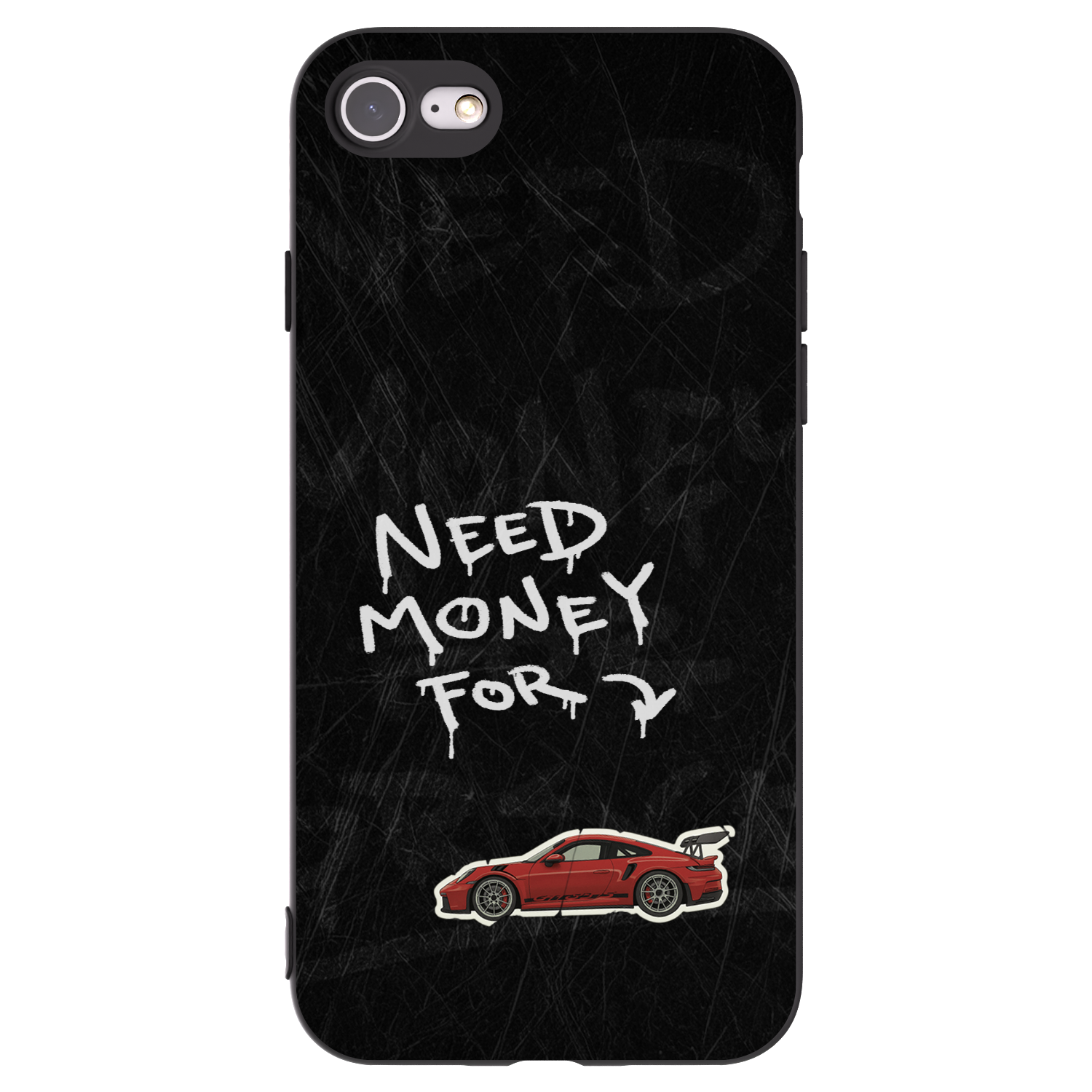 Picasee silikonski črni ovitek za Apple iPhone 7 - Track Mode