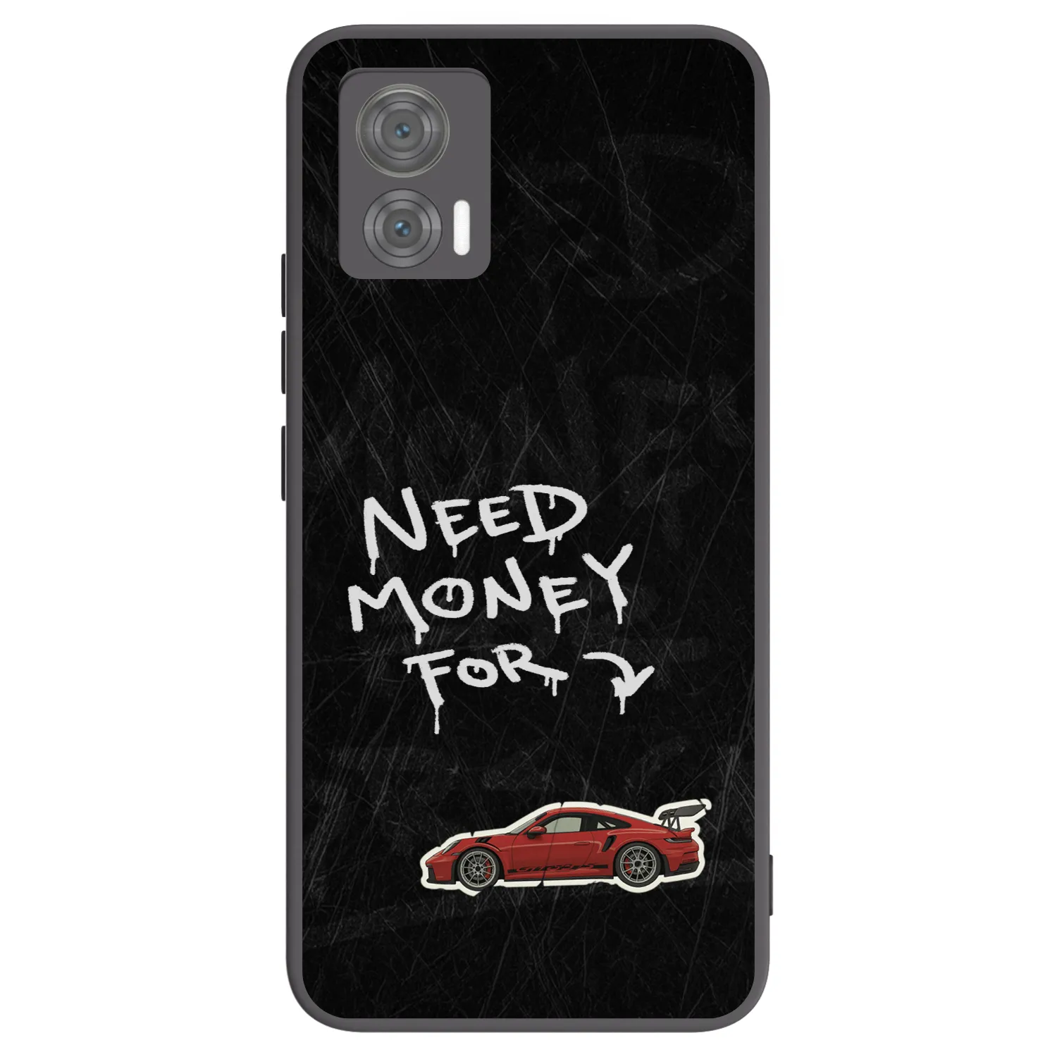 Picasee silikonski črni ovitek za Motorola Edge 30 Neo - Track Mode