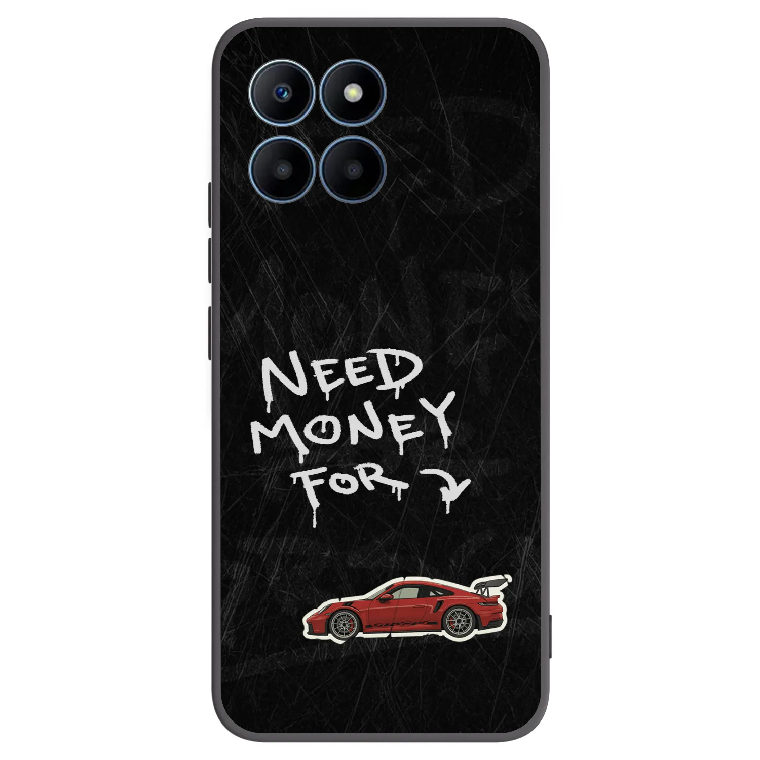 Picasee silikonski črni ovitek za Honor 70 Lite - Track Mode