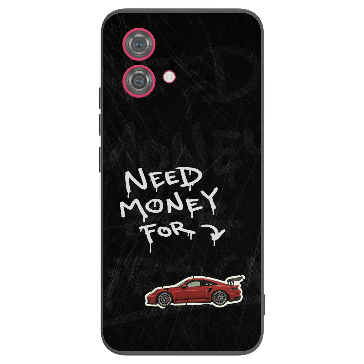 Picasee silikonski črni ovitek za Motorola Moto G84 5G - Track Mode