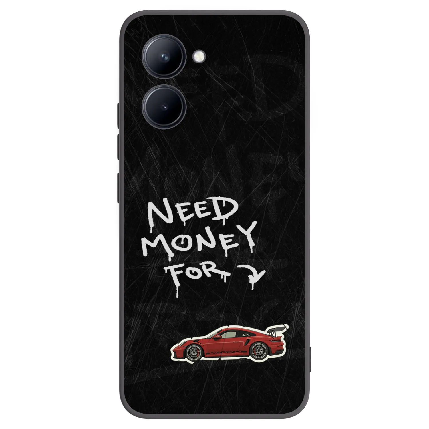 Picasee silikonski črni ovitek za Realme C33 (2023) - Track Mode