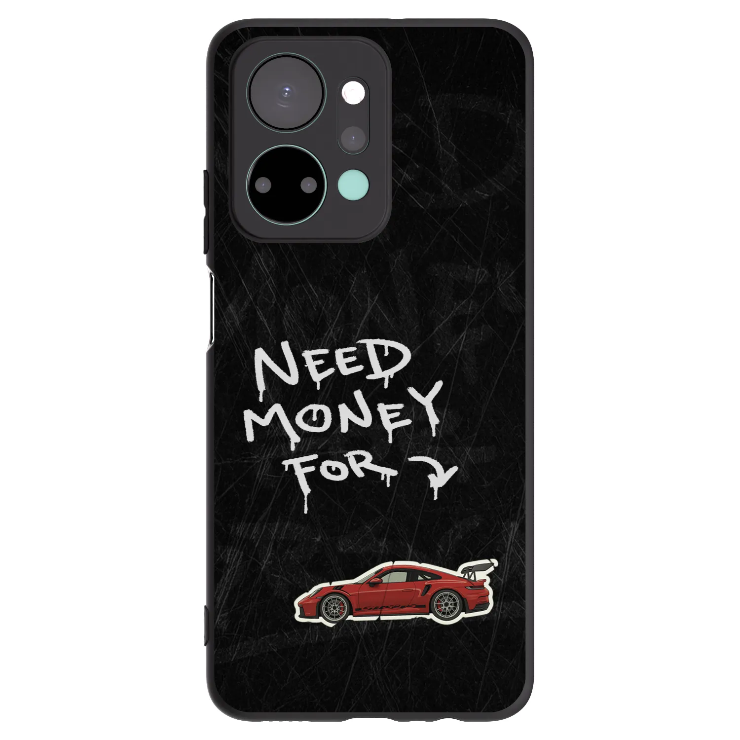 Picasee silikonski črni ovitek za Honor X7a - Track Mode