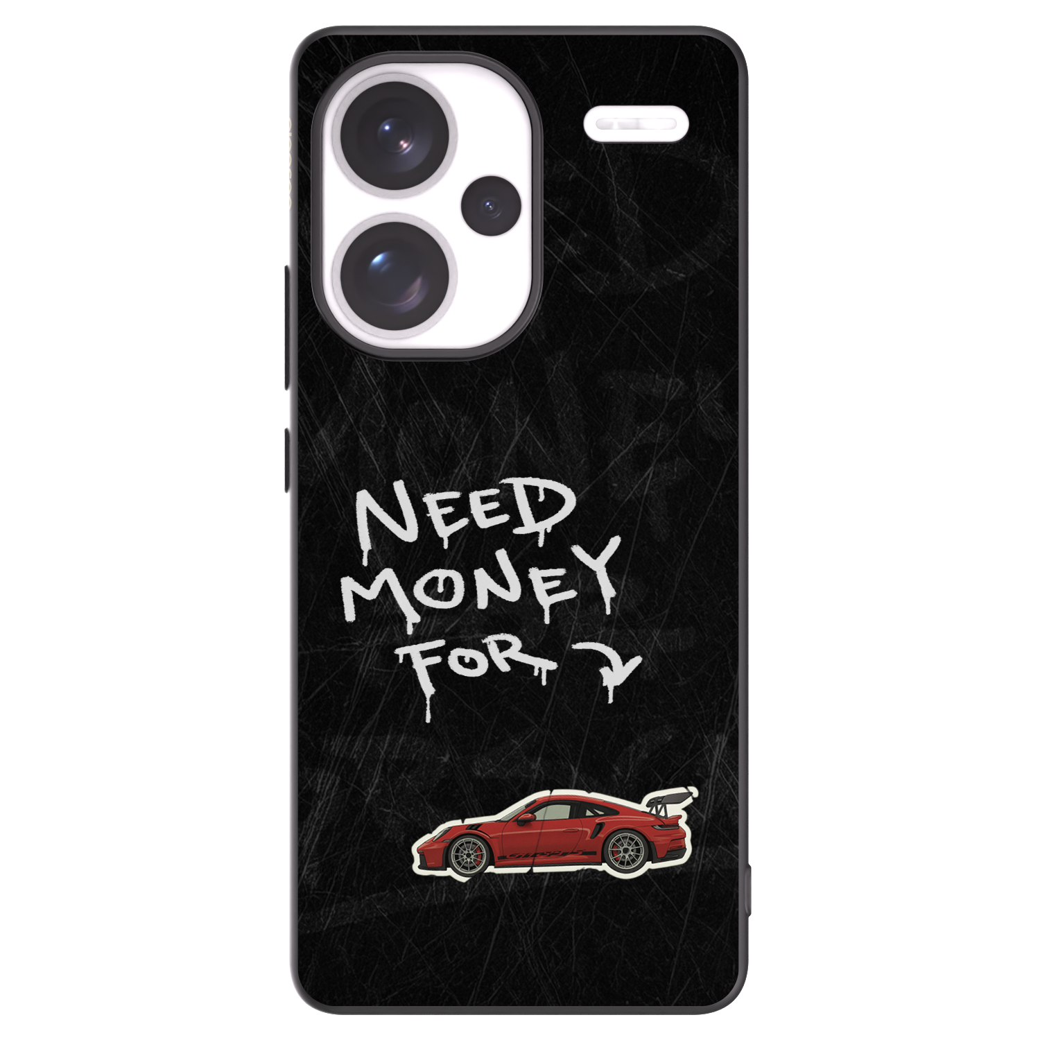 Picasee silikonski črni ovitek za Xiaomi Redmi Note 13 Pro+ 5G - Track Mode