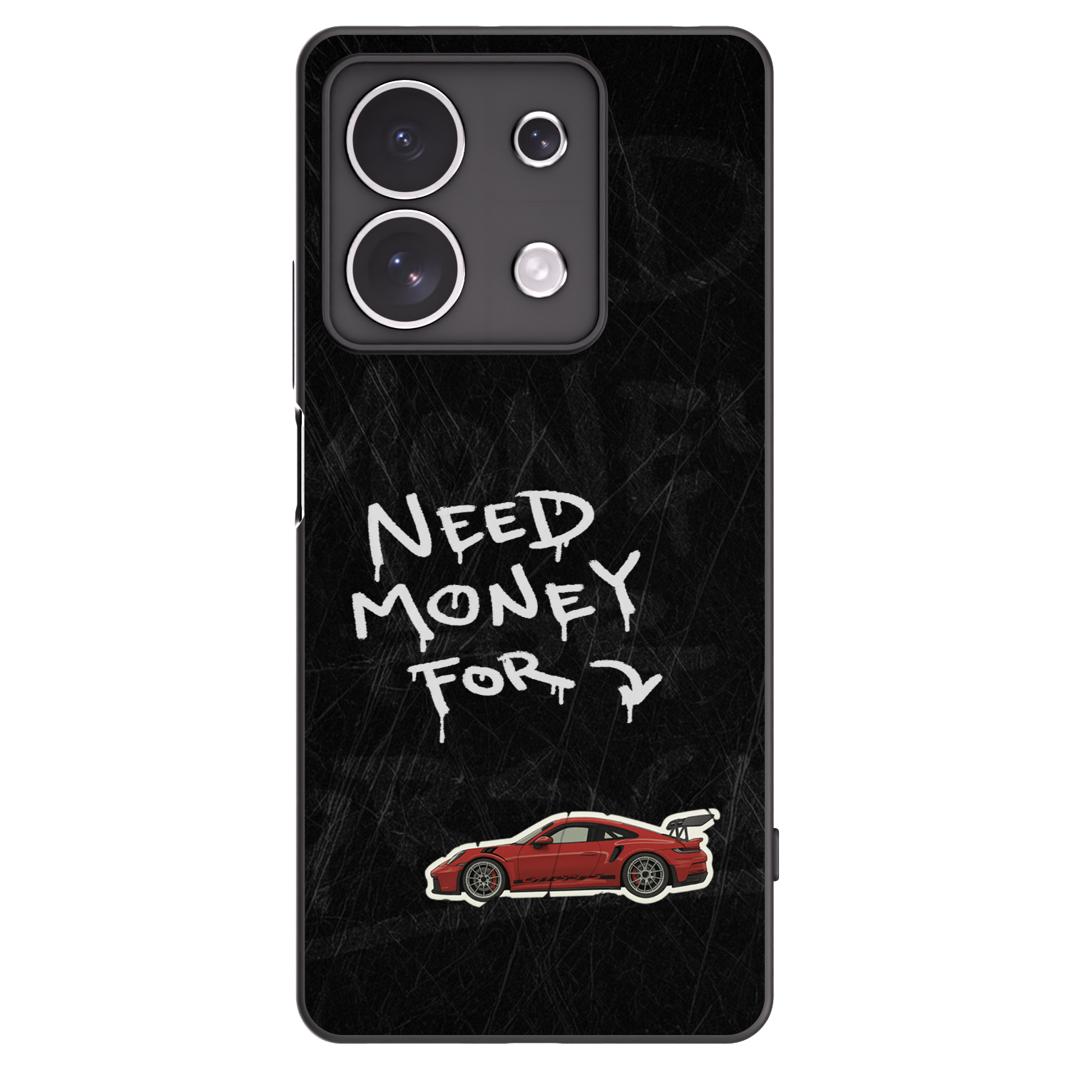 Picasee silikonski črni ovitek za Xiaomi Redmi Note 13 4G - Track Mode