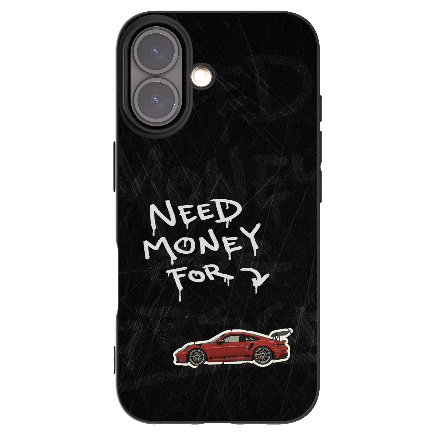 Picasee silikonski črni ovitek za Apple iPhone 16 - Track Mode