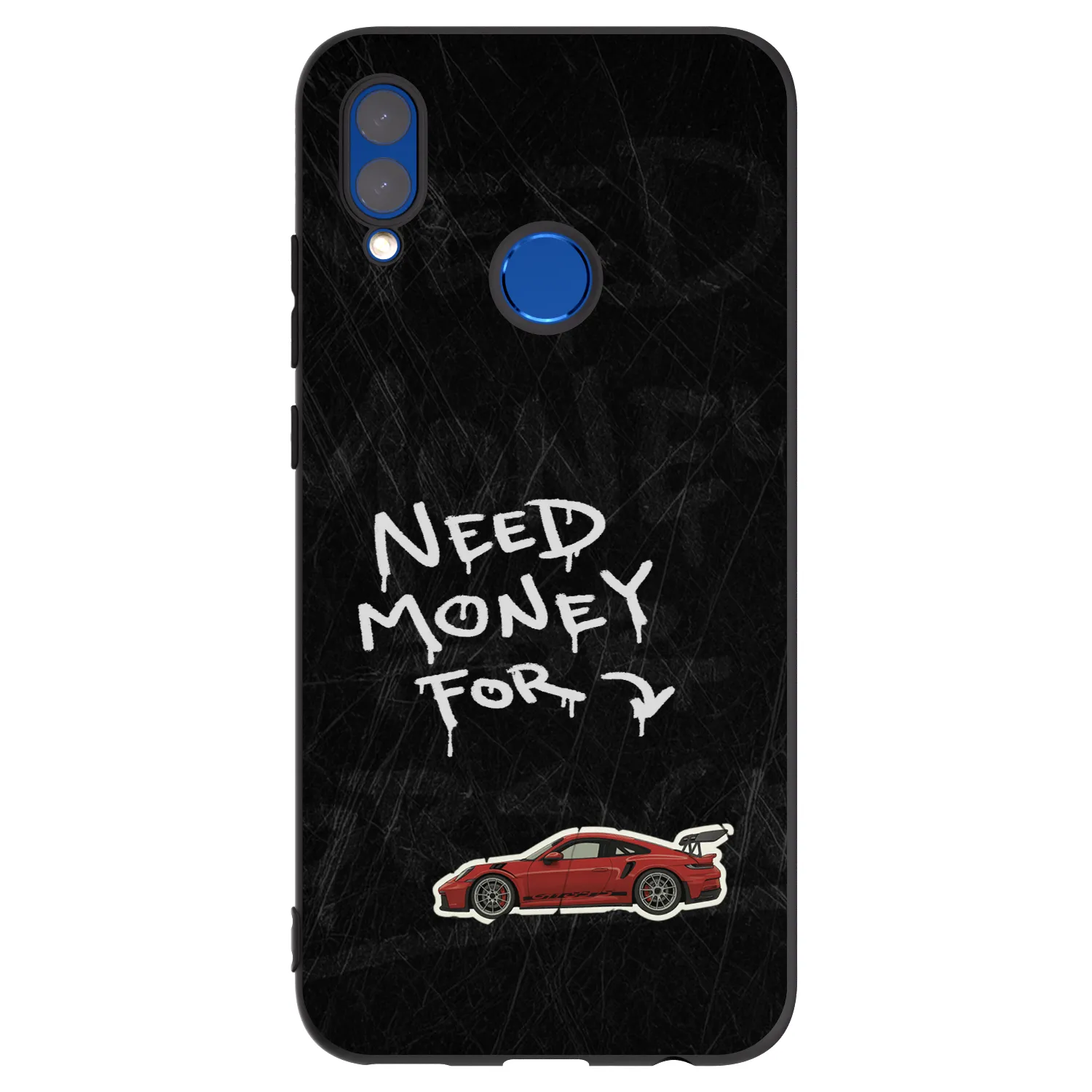 Picasee silikonski črni ovitek za Huawei P Smart 2019 - Track Mode