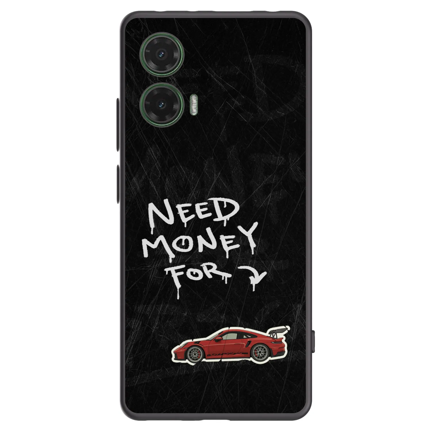 Picasee silikonski črni ovitek za Motorola Moto G35 5G - Track Mode