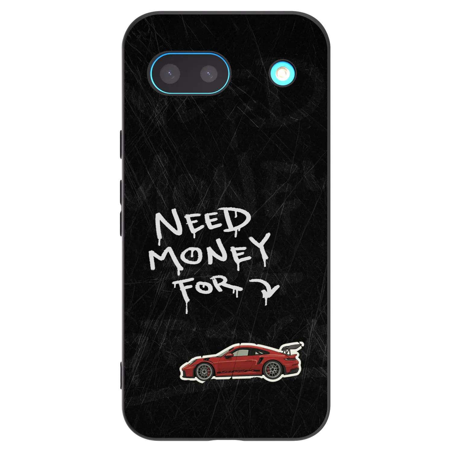 Picasee silikonski črni ovitek za Google Pixel 8a - Track Mode