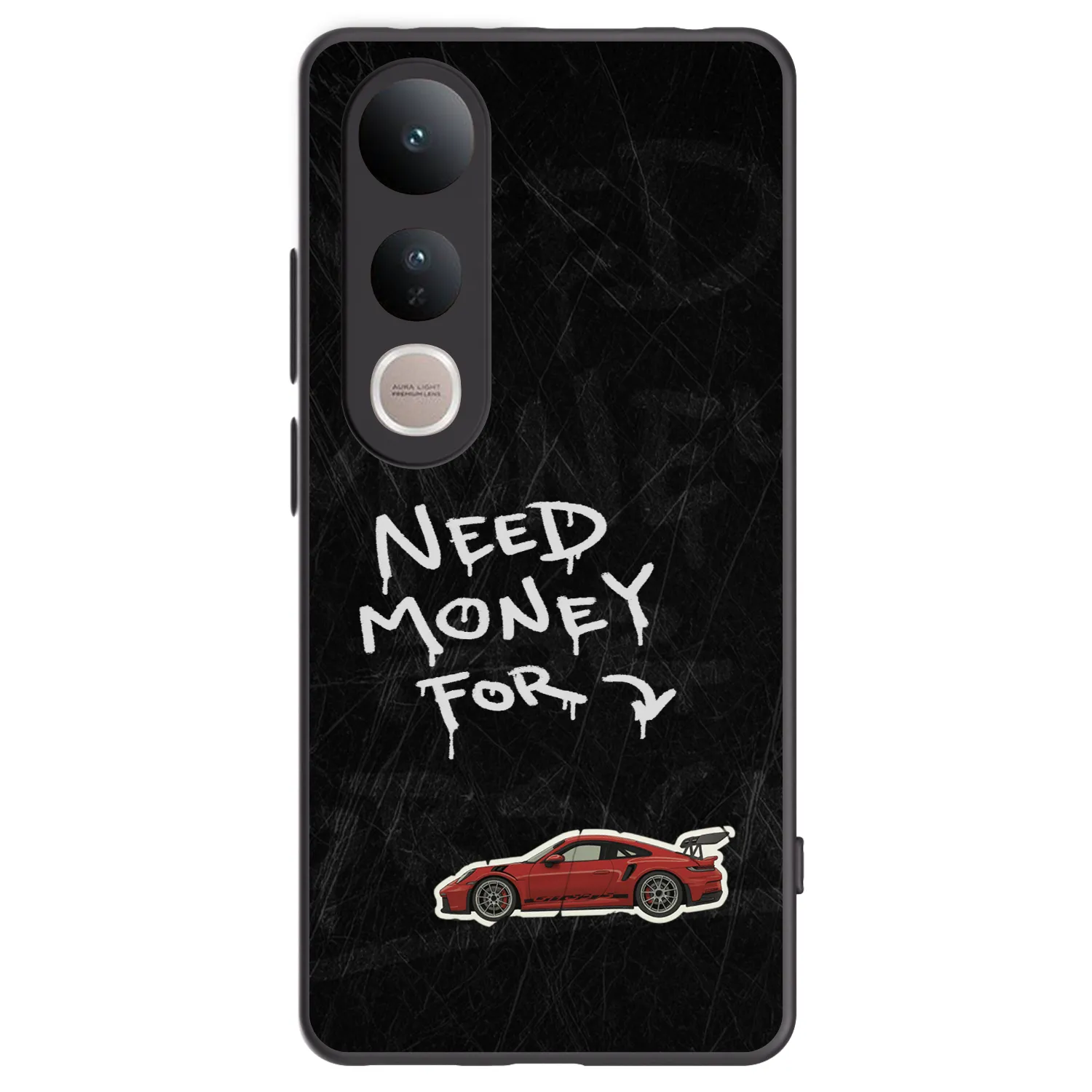 Picasee silikonski črni ovitek za Vivo V50 Lite 5G - Track Mode