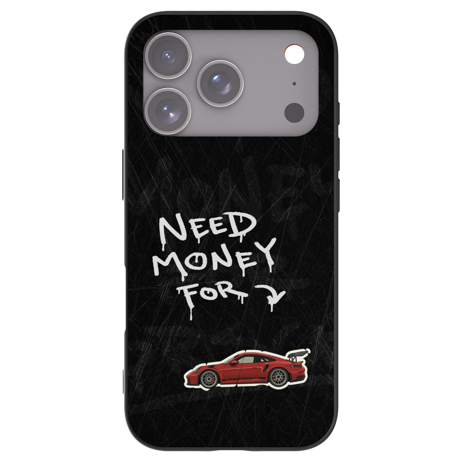 Picasee silikonski črni ovitek za Apple iPhone 17 Pro - Track Mode