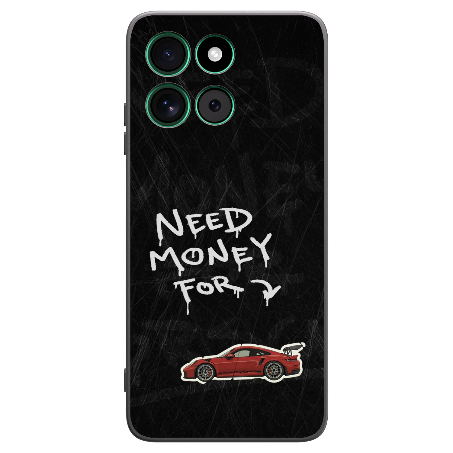 Picasee silikonski črni ovitek za Motorola Moto G57 Power - Track Mode
