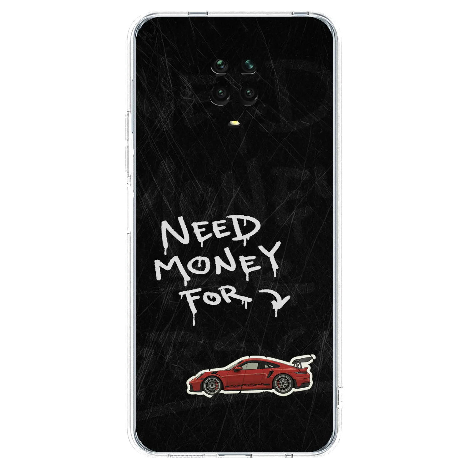 Picasee silikonski prozorni ovitek za Xiaomi Redmi Note 9S - Track Mode