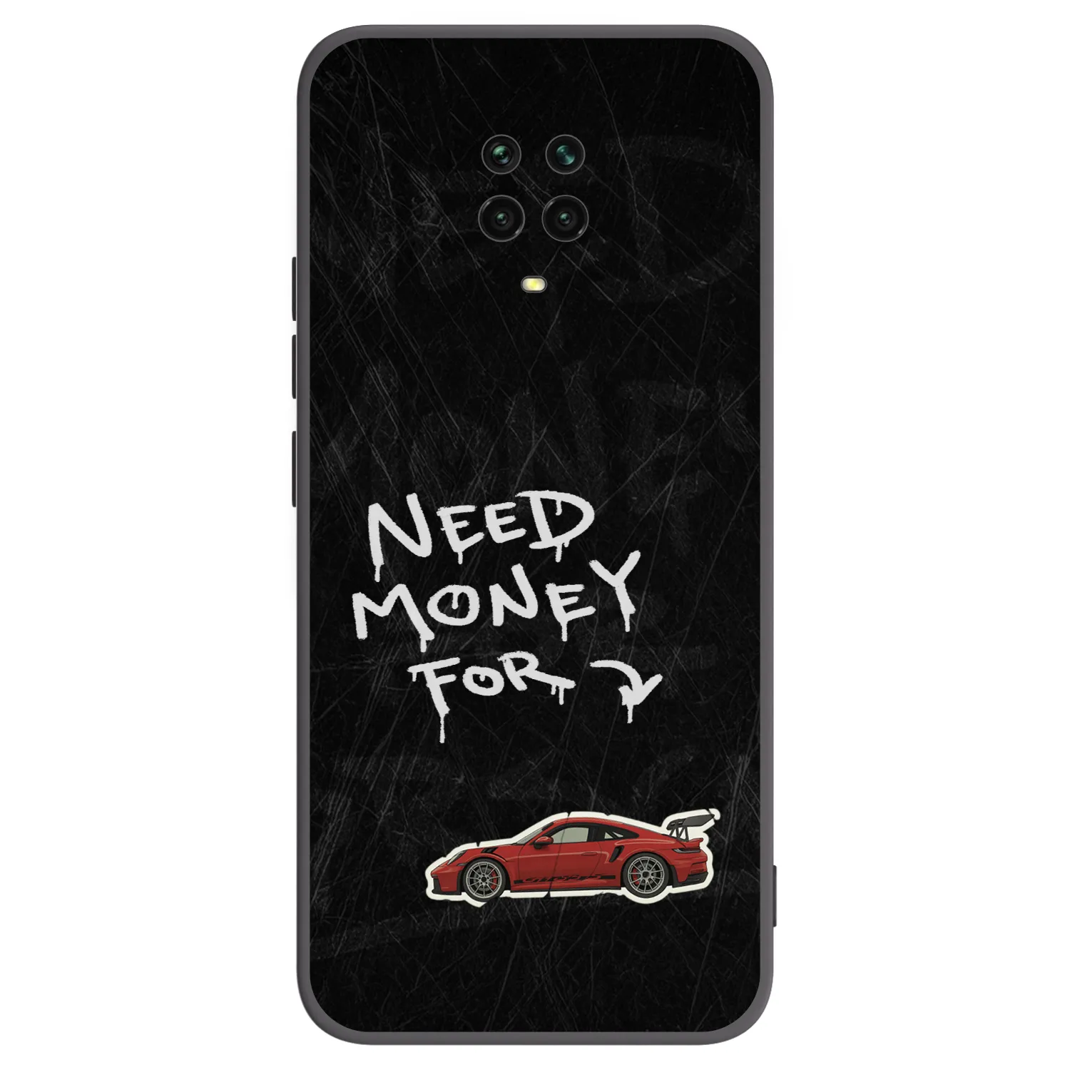 Picasee silikonski črni ovitek za Xiaomi Redmi Note 9S - Track Mode