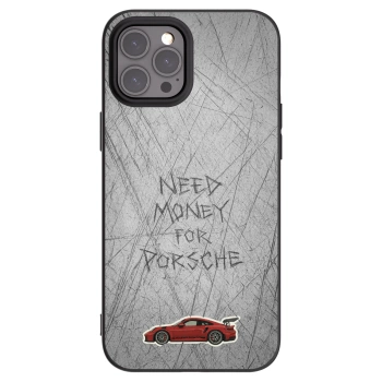 Picasee silikonski črni ovitek za Apple iPhone 12 Pro Max - Garage Scratch