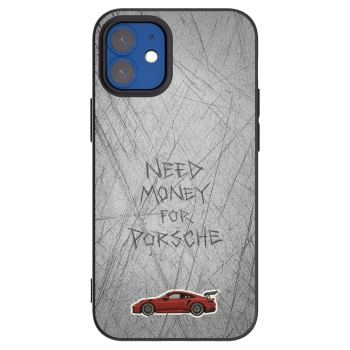 Picasee silikonski črni ovitek za Apple iPhone 12 mini - Garage Scratch