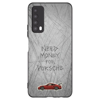 Picasee silikonski črni ovitek za Huawei P Smart 2021 - Garage Scratch