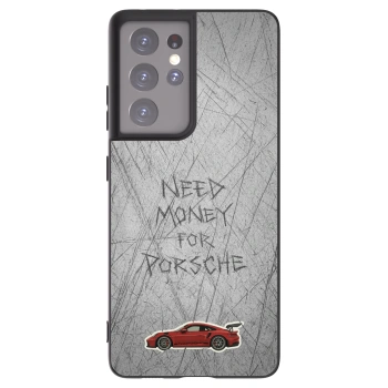 Picasee silikonski črni ovitek za Samsung Galaxy S21 Ultra 5G G998B - Garage Scratch