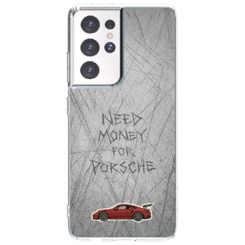 Picasee silikonski prozorni ovitek za Samsung Galaxy S21 Ultra 5G G998B - Garage Scratch