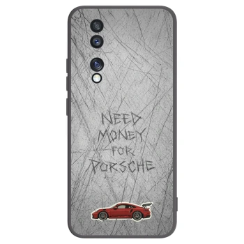 Picasee silikonski črni ovitek za Honor 70 - Garage Scratch